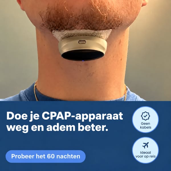 Van 72 apneu-episodes naar nul. Simpel. Probeer het 60 nachten zonder risico