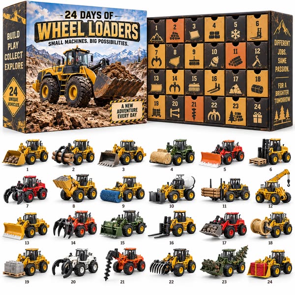 24 Days. 24 Machines. One Heavy-Duty Collection.