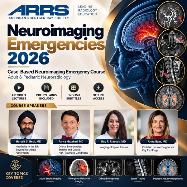 ARRS Neuroimaging Emergencies 2026 | Case-Based Learning