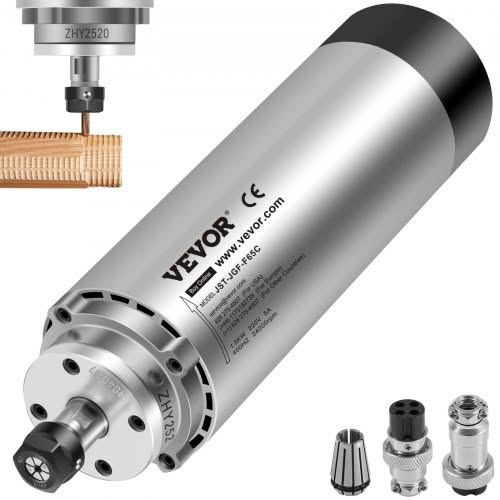 €90.90 VEVOR 1.5KW 2220V Air Cooled Spindle Motor CNC Air Cooling Spindle Motor for CNC Engraving Milling Machine
