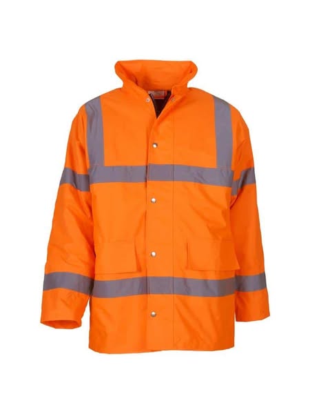 Essential Workwear Hi Vis Traffic Jacket HI-VIS ORANGE