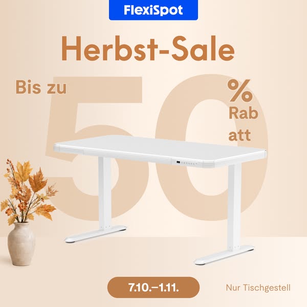 Höhenverstellbare Tischgestelle bis zu 50% Rabatt