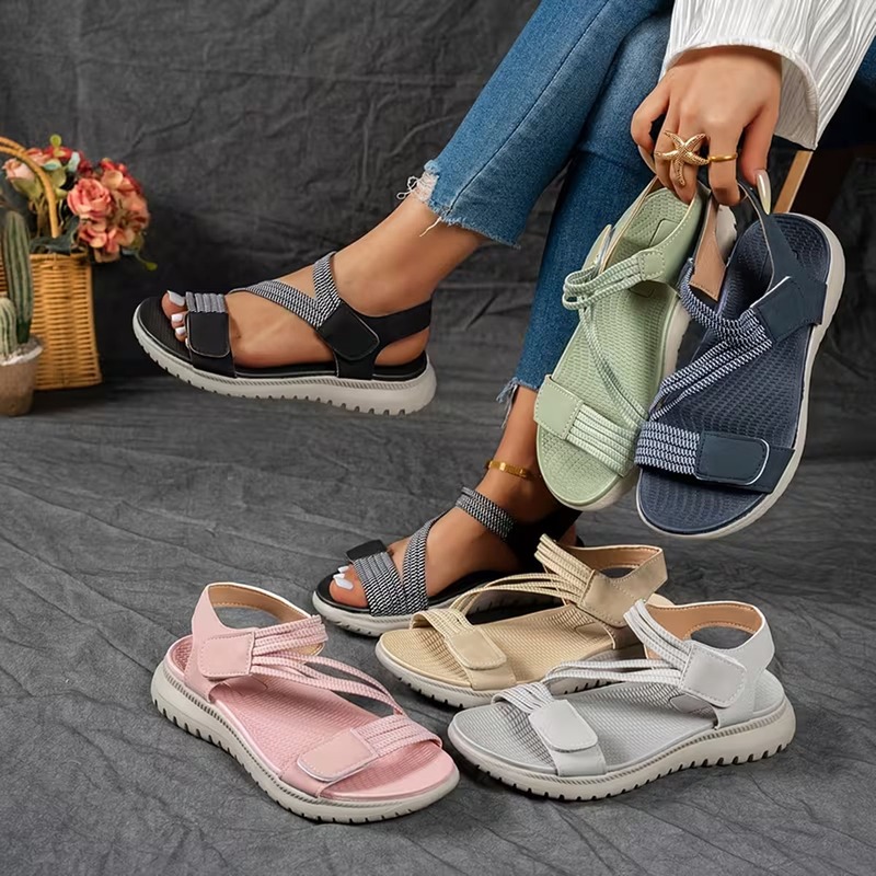 50% OFFWomen’s wedge-heel Velcro orthopaedic sandals