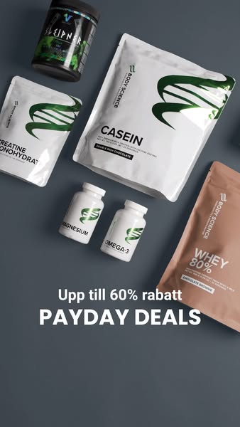 Upp till 60% rabatt på kosttillskott!