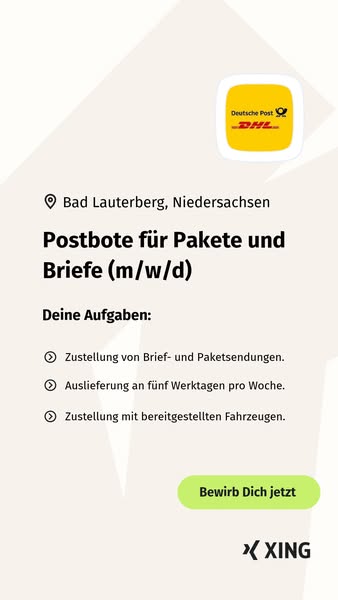 Nur wenige Klicks zum neuen Job