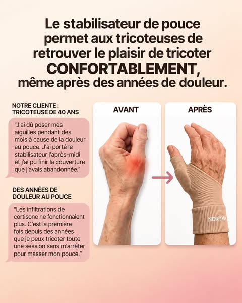 Conçu spécialement pour les tricoteuses et les crocheteuses