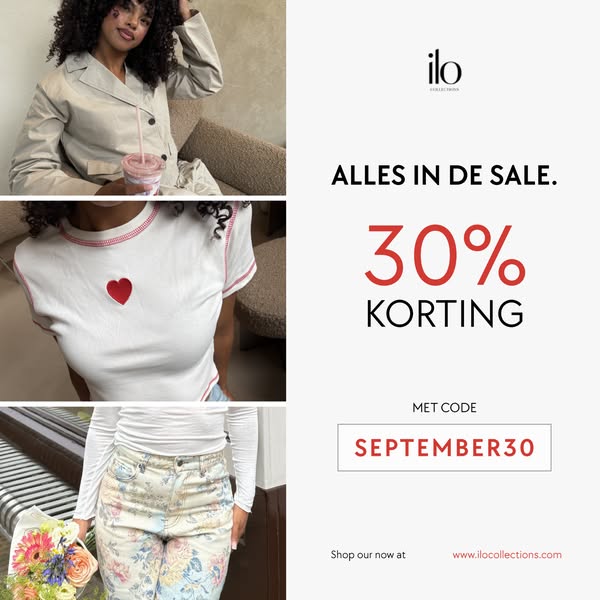 Nu 30% korting