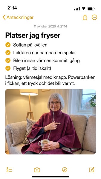 Till dig som alltid fryser