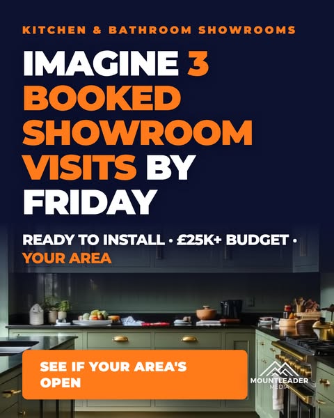£80 Per Showed Showroom Visit [Kitchens + Bathrooms]