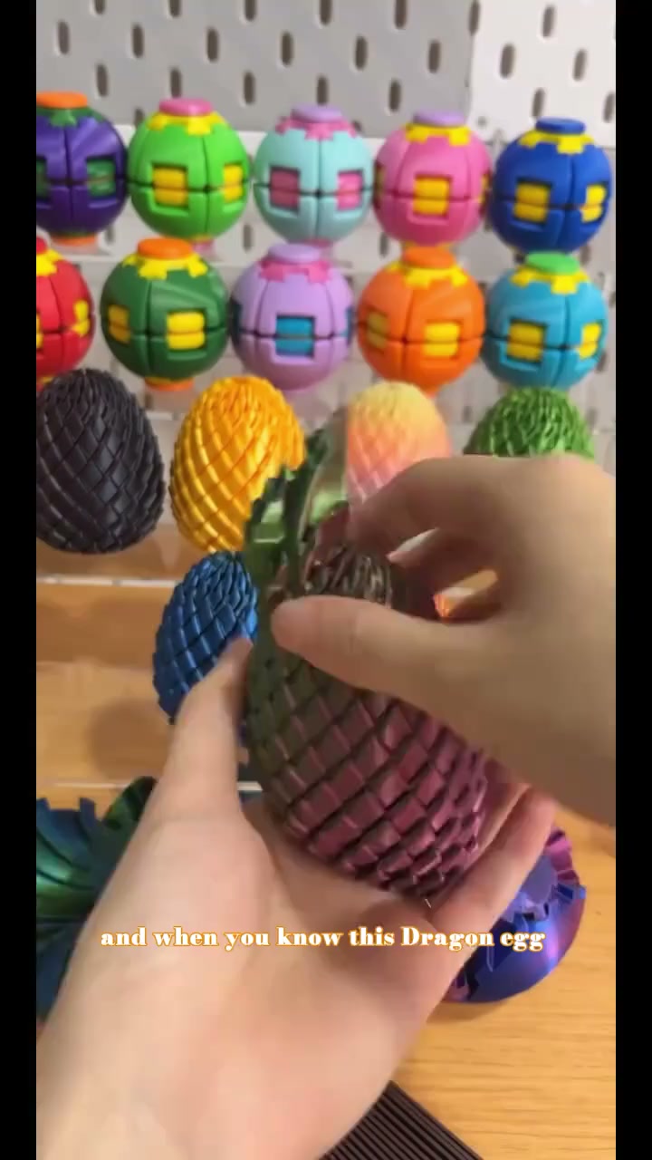 3D Printed Articulated Dragon Egg