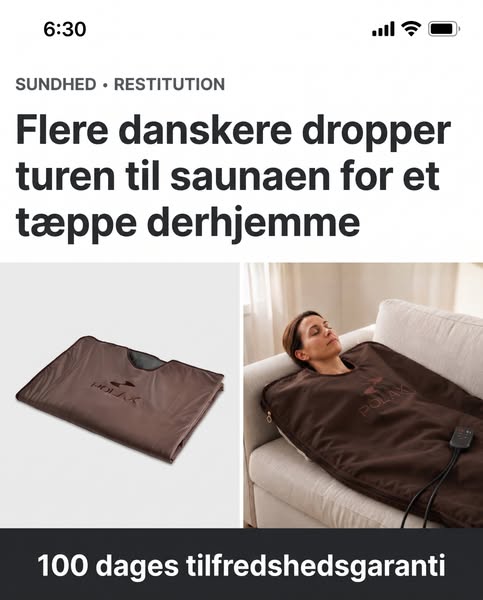 En sauna i din egen sofa