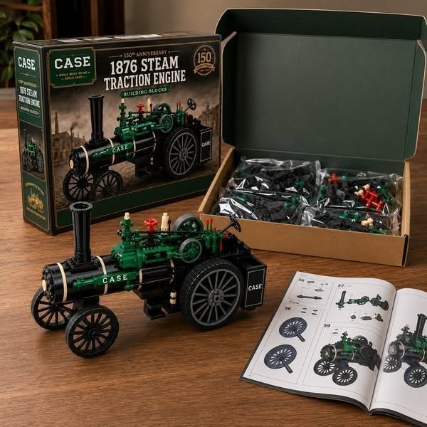 150th Anniversary 1876 Steam Traction Engine Building Blocks