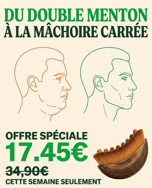 2 minutes par jour = peau plus ferme & moins de gonflements.