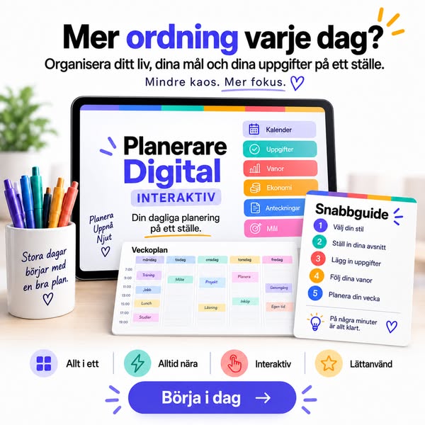 Mer ordning. Mindre kaos.