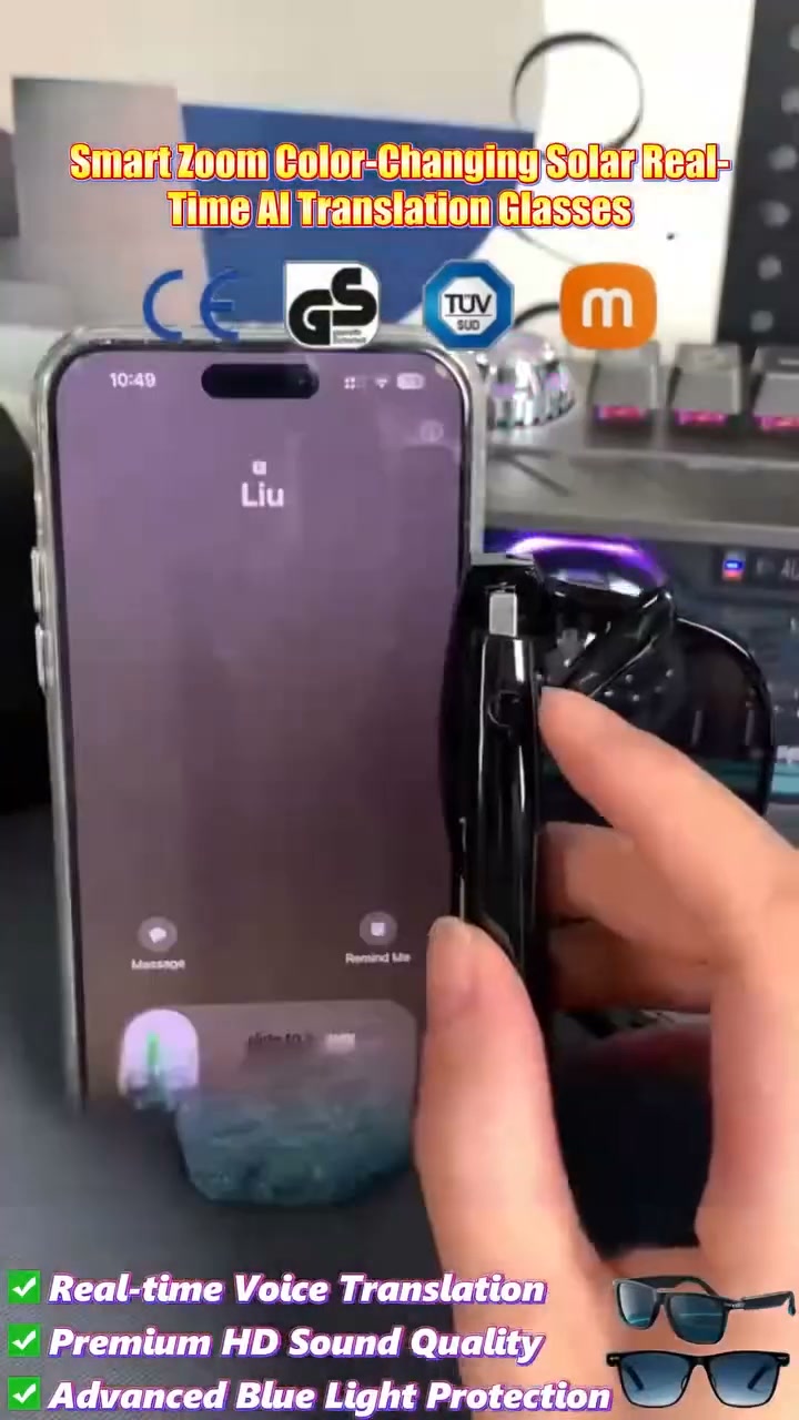 4K Vlog Video Recording + AR Holographic Navigation + AI Real-time Translation + Optical Zoom Lens