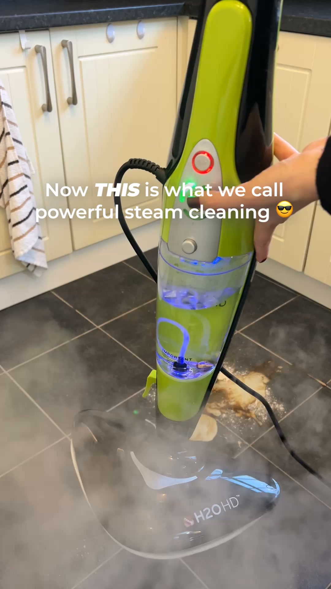 H2O HD 5-in-1 Foldable Steam Cleaner