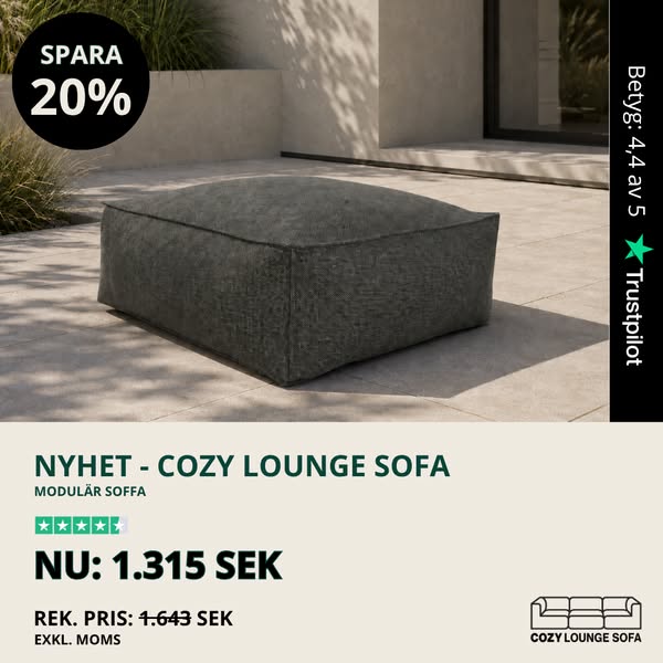 Cozy Lounge Sofa – SPARA 20%