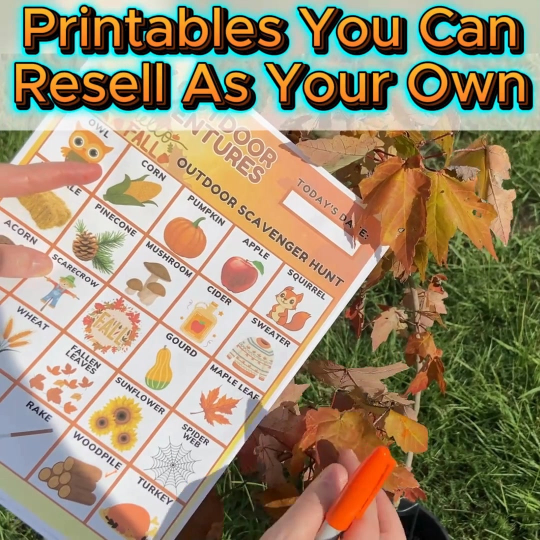 Fall/Autumn PLR Printables On Sale Today!