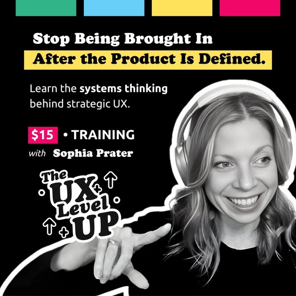 Stop Being Brought In After the Product Is Defined