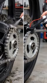 No‑Mess Chain Lubricant Applicator Tool For Precise Motorcycle & Bike Chain Maintenance