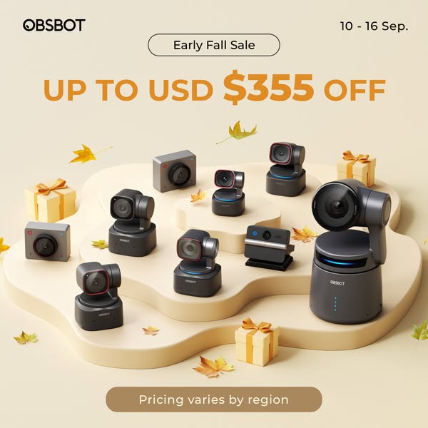 OBSBOT Early Fall Sale