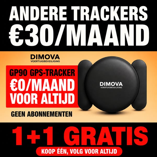 GP90 - GPS-tracker zonder abonnement (android/apple)