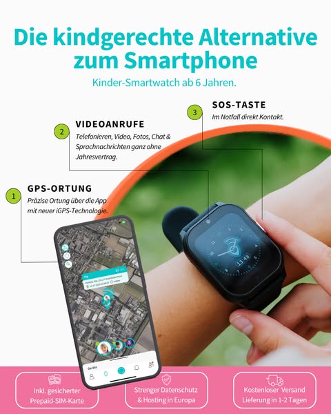 Smartwatch für Kinder ab 6 Jahren