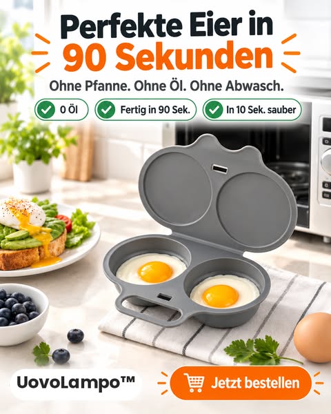 Perfekte Eier in 90 Sekunden