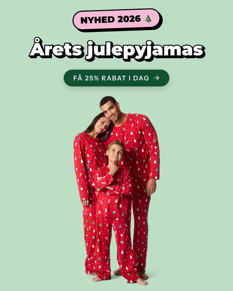 25% rabat på alle julepyjamasser!