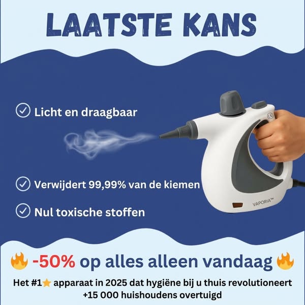 Vaporia™ Draagbare Stoomreiniger – 12 accessoires