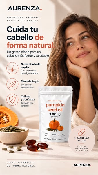 El secreto mejor guardado de las semillas de calabaza para un pelo más fuerte.