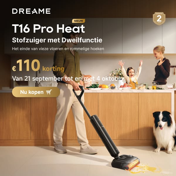T16 Pro Heat nu tot €110 korting