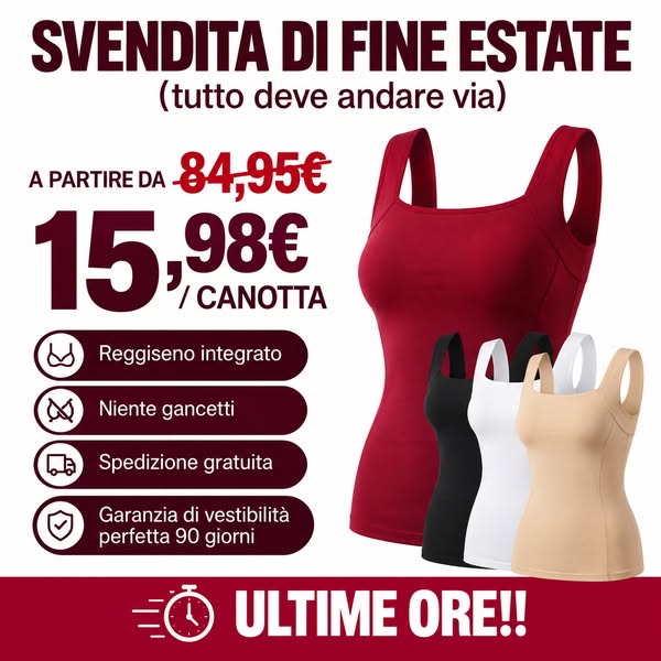 Canotta con reggiseno integrato