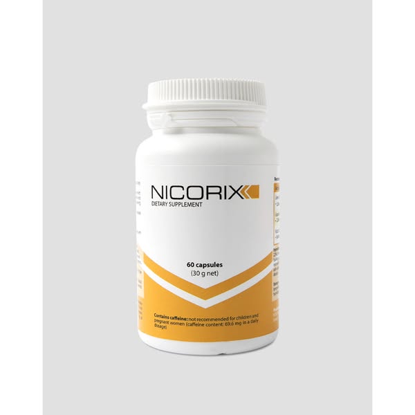 Nikotinfreie Tabletten zur Unterstützung der Raucherentwöhnung Nicorix 60 Kapseln