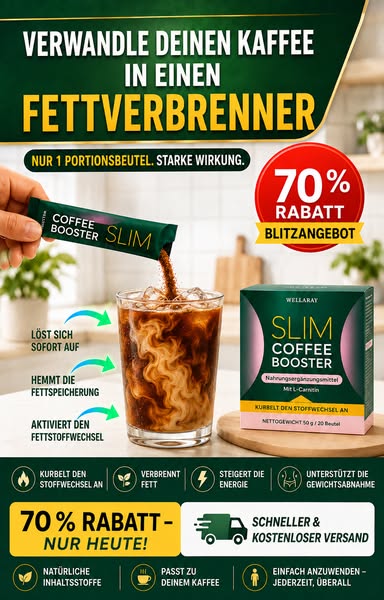 Jetzt 70 % Rabatt auf Slim Coffee Booster sichern.