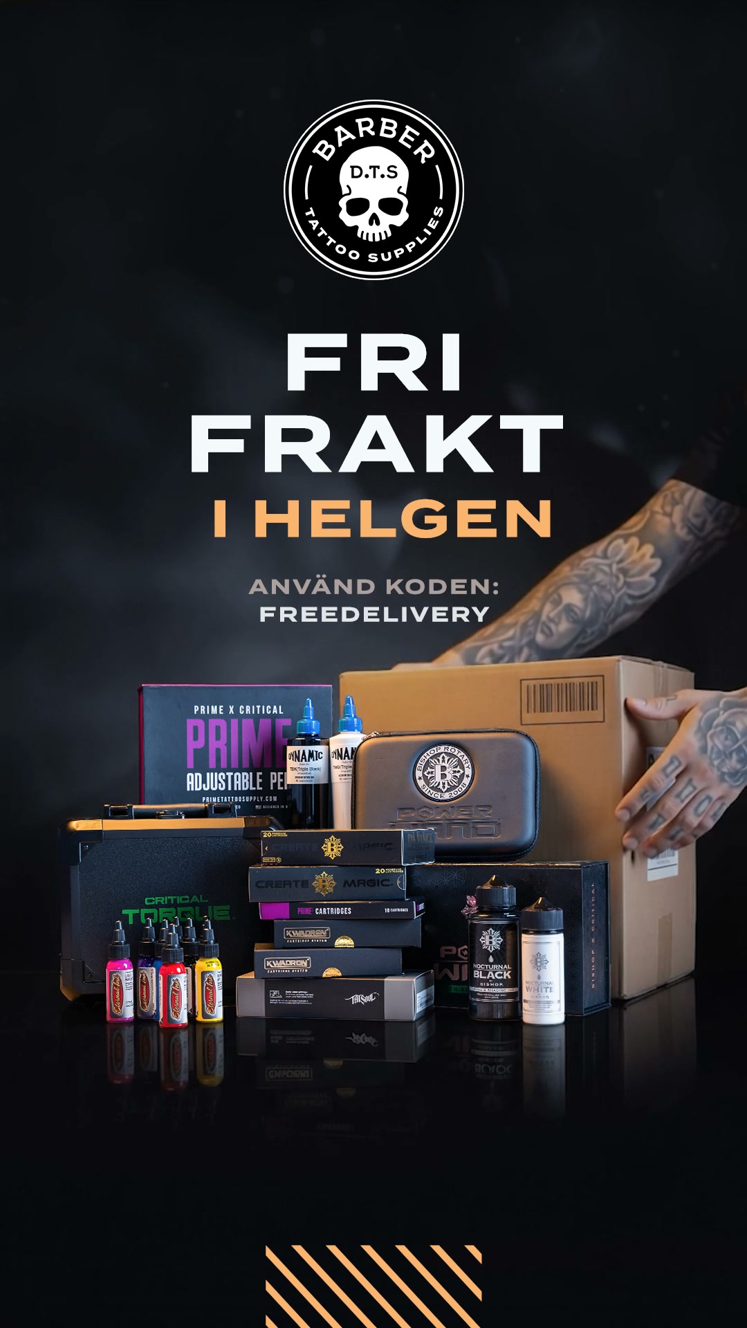 Fri frakt med koden FREEDELIVERY