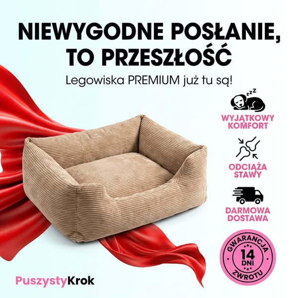 Sztruksowe legowisko dla psa COMFY
