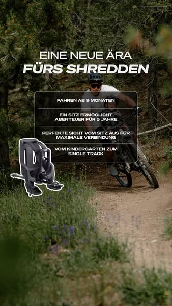 Shotgun Kinderfahrradsitz | Kostenloser Versand