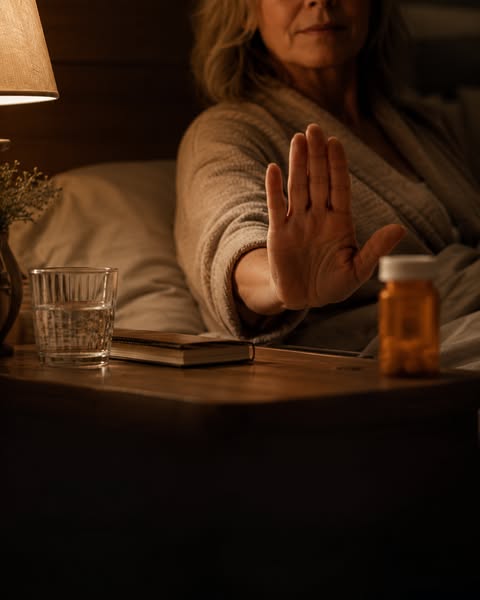 Tu refuses les somnifères. Tu as raison.