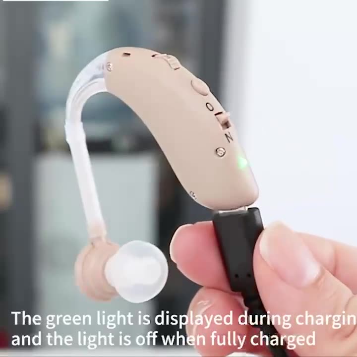 Mini Rechargeable Hearing Aid Digital BTE Hearing Aids Adjustable Tone Sound Amplifier Portable Deaf Elderly digital Hearing Aid