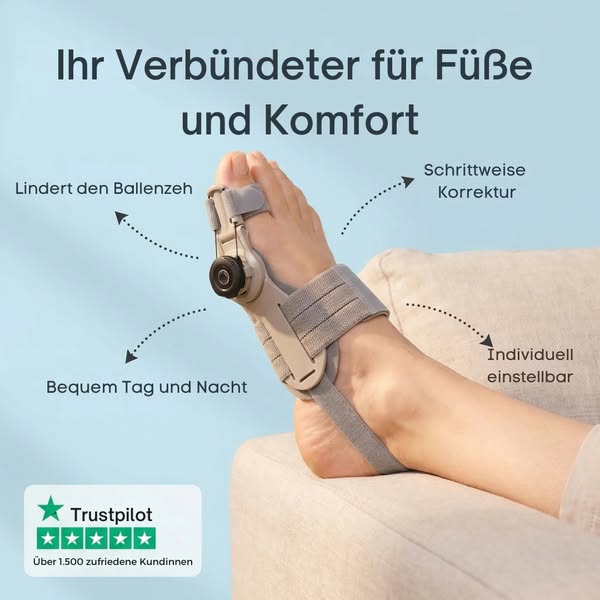 Korrigieren Sie Ihren Hallux Valgus – ganz ohne Operation.