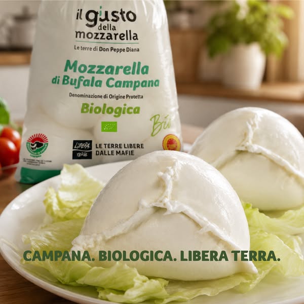 Mozzarella di Bufala Campana DOP Biologica Libera Terra
