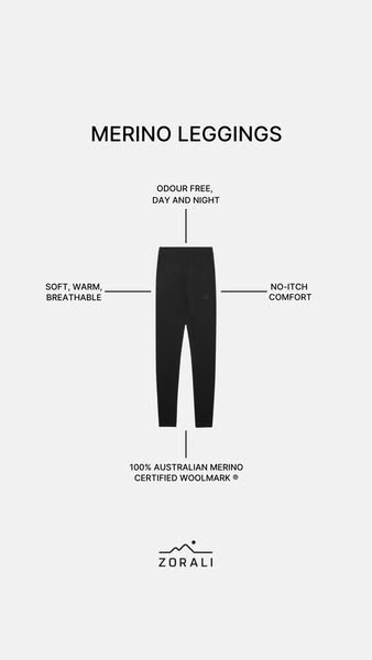 Merino Leggings, Odour Free Day and Night