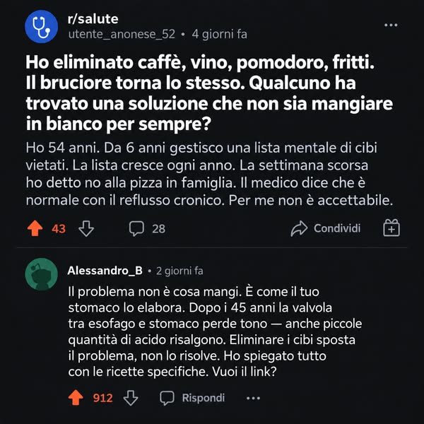 Basta mangiare in bianco
