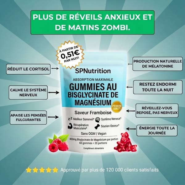 SPNutrition Gummies au Magnésium Bisglycinate