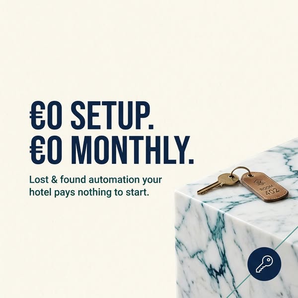 €0 Setup. €0 Monthly. Seriously.