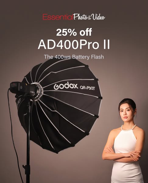 AD400ProII 400Ws All-in-One Professional Outdoor Battery Flash