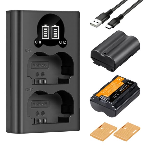 NP-W235 Battery charger-Camera Battery Pack Charger- 2200Mah K&F Concept