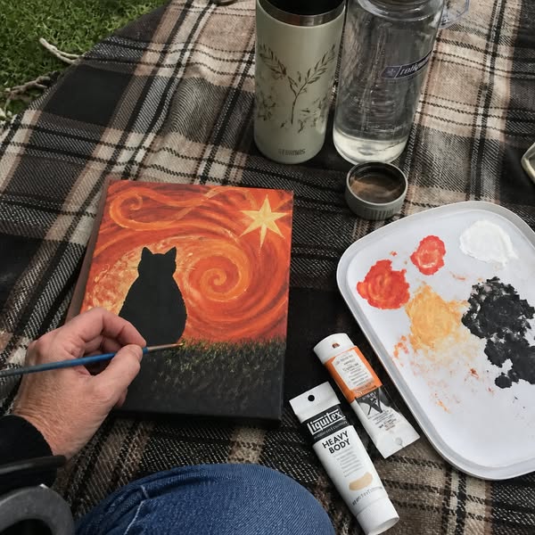 Learn The Modern Art Of Painting Dreamy Acrylic Cats