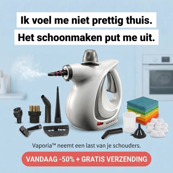 Vaporia™ Draagbare Stoomreiniger – 12 accessoires
